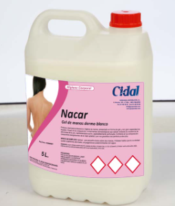 GARRAFA JABON DE MANOS NACAR CIDAL 4X5KG