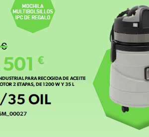 ASPIRADOR RECOGIDA ACEITE Y VIRUTAS GC 1/35 OIL